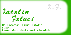 katalin falusi business card